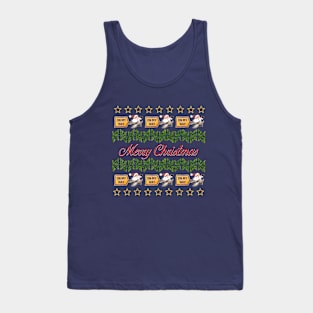 Funny & Ugly Christmas Sweater Print #1 Tank Top